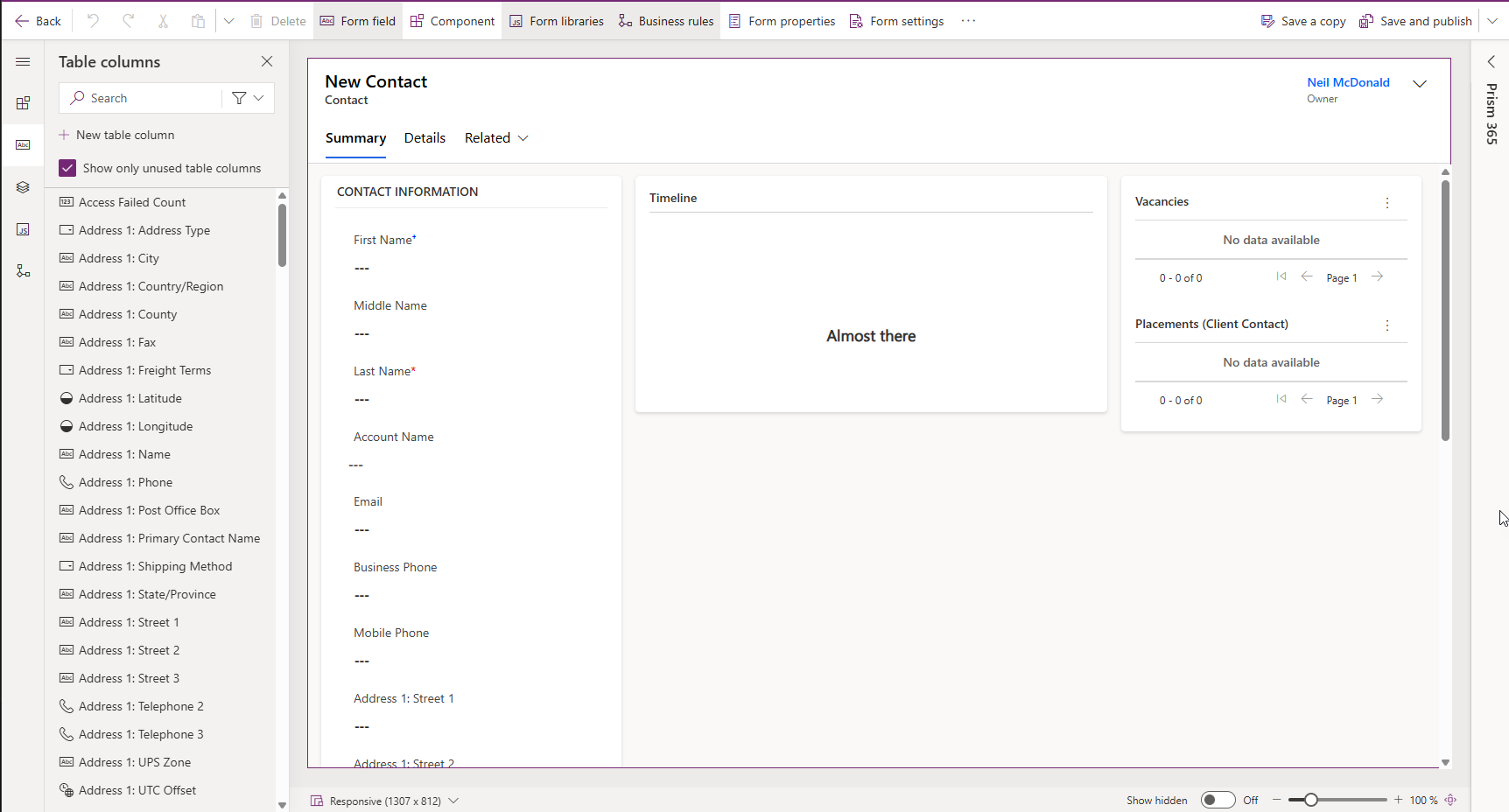 Customisation Options