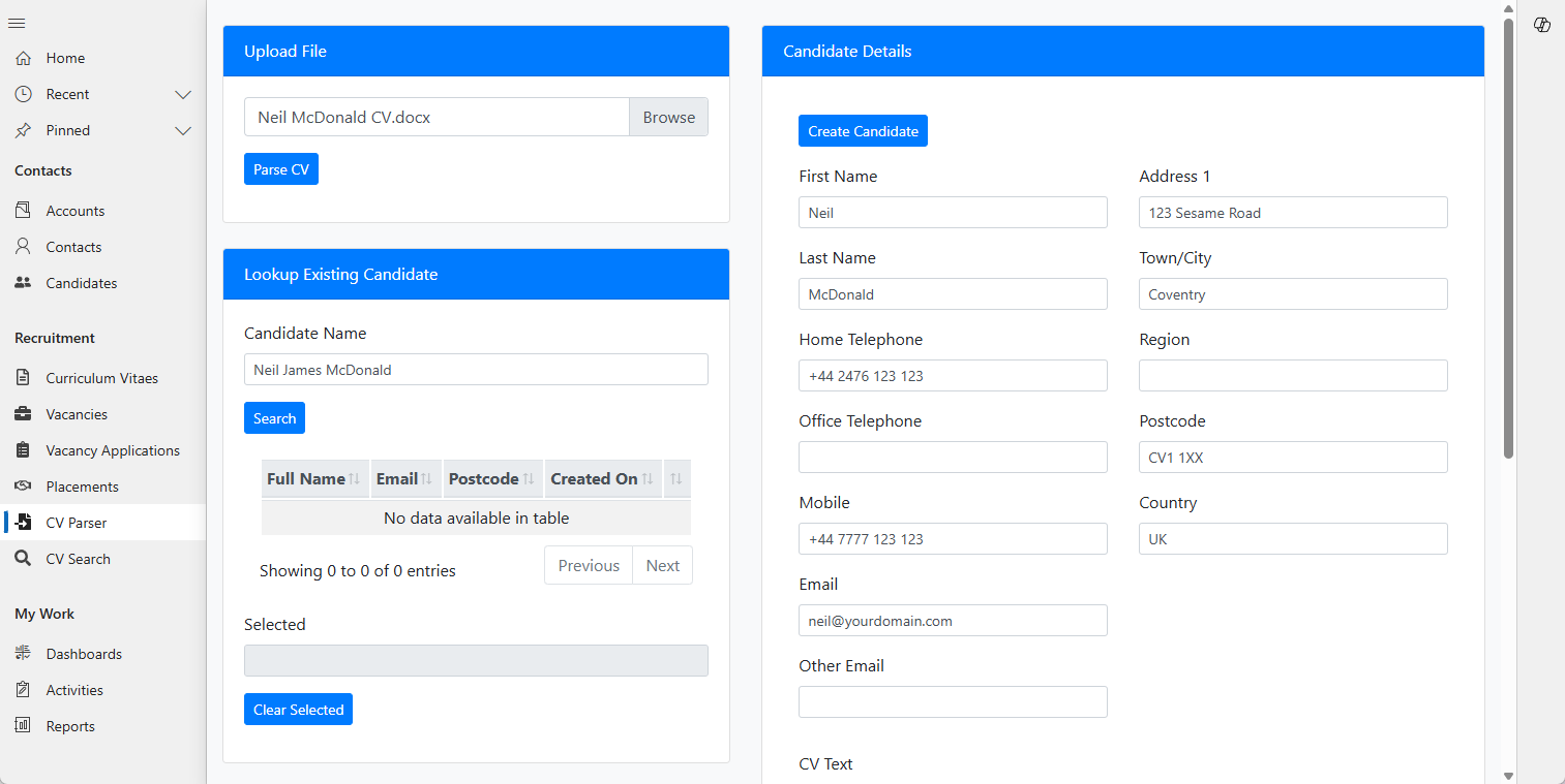 ATS/CRM Functionality